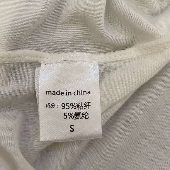 Cream Cami with Built-in Bra ~ size sm - Picture 5 of 5